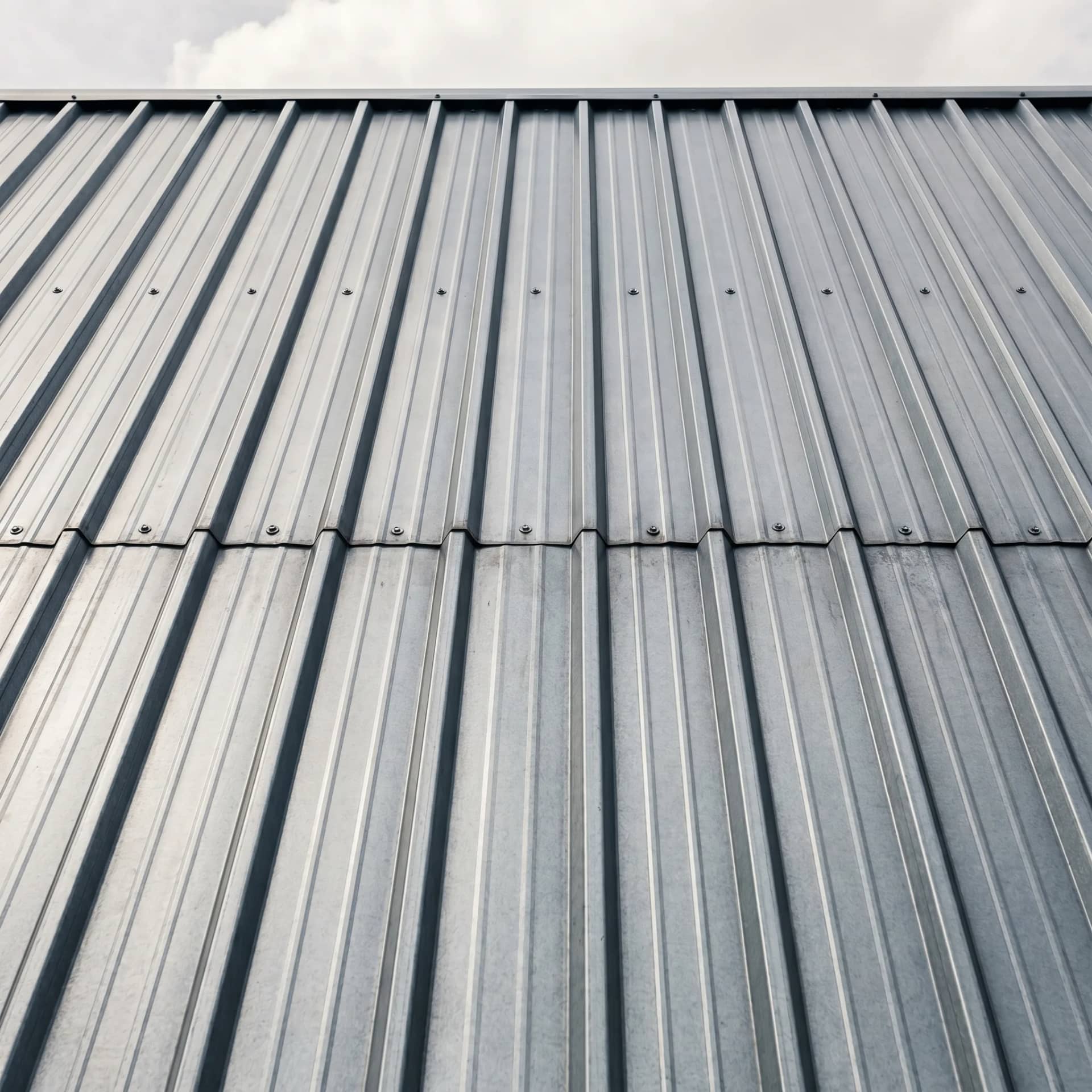 Texture de toiture en bac acier industriel